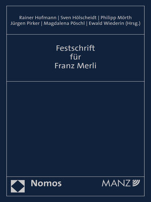 cover image of Festschrift für Franz Merli